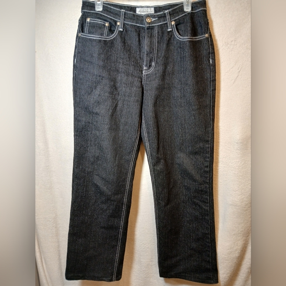RY Diverso women jeans size 8P  Black Zip Up